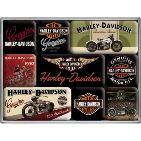 Magnesy (9szt) Harley-Davidson Bik 83037