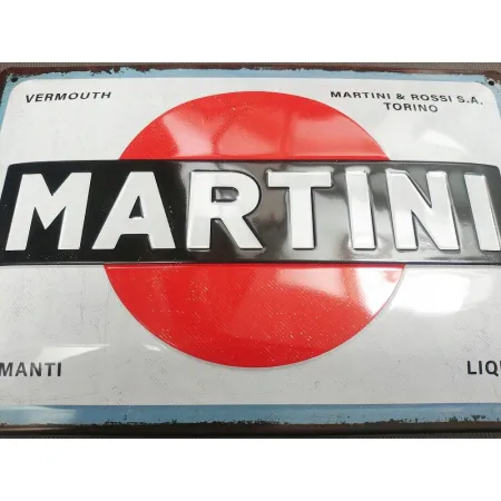 Plakat 20x30 Martini Logo White 22346