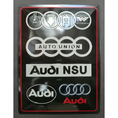 Plakat 30x40 Audi Logo Evolution 23306