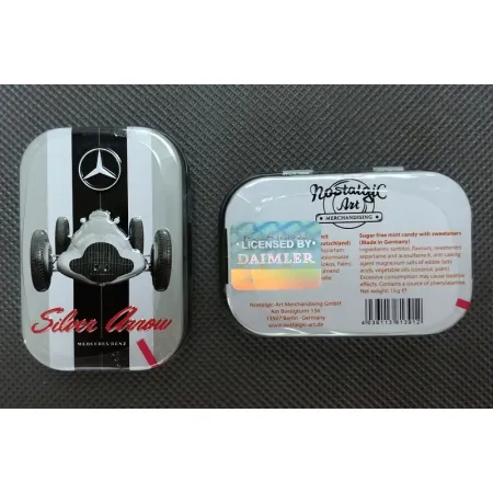 Miętówki MERCEDES-BENZ SILVER ARROW metal pudełko
