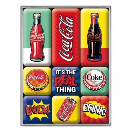 Magnesy (9szt) Coca-Cola Pop Art 83120