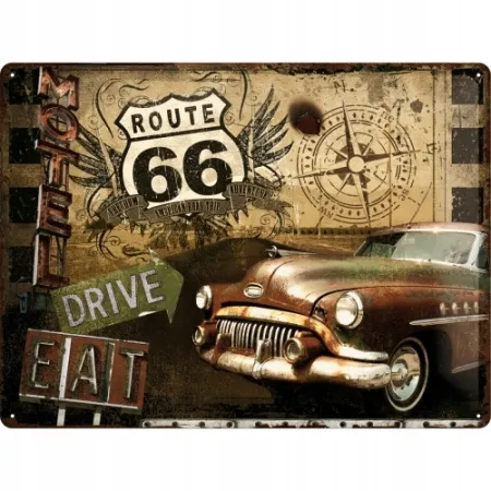Plakat 30x40cm Route 66 Road Tri 23147