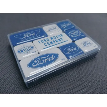 Zestaw 9 magnesów FORD na lodówkę prezent dla fana