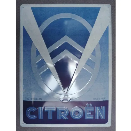 Plakat 30x40 Citroen 2CV Logo Blue 23308