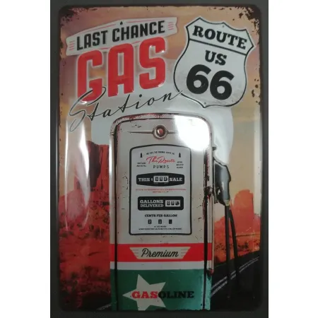 Plakat 20x30cm Route 66 Gas Stat 22215