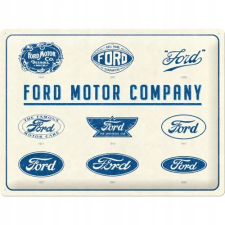 Plakat 30x40 Ford-Logo Evolution 23299