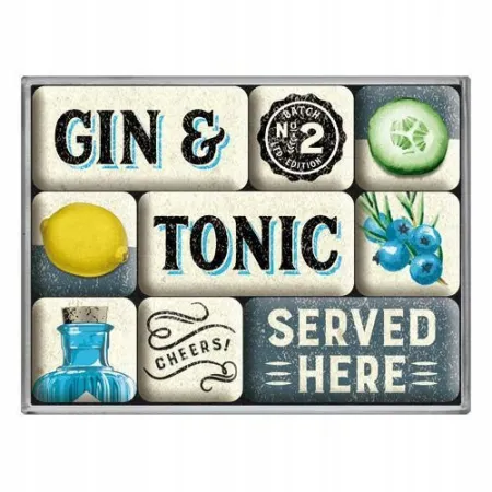 Magnesy (9szt) Gin & Tonic Served 83116
