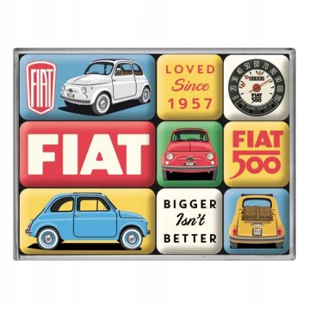 Magnesy (9szt) Fiat 500 Loved 83121