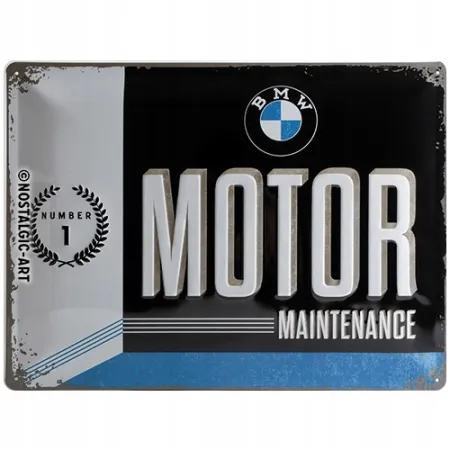 Tablica szyld BMW MOTOR blaszany plakat 30x40