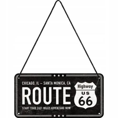 Zawieszka Metalowa Highway 66 Blac 28025