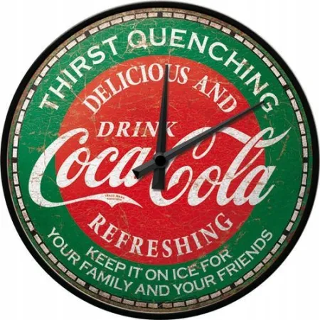 Zegar ścienny Coca-Cola Green 51215