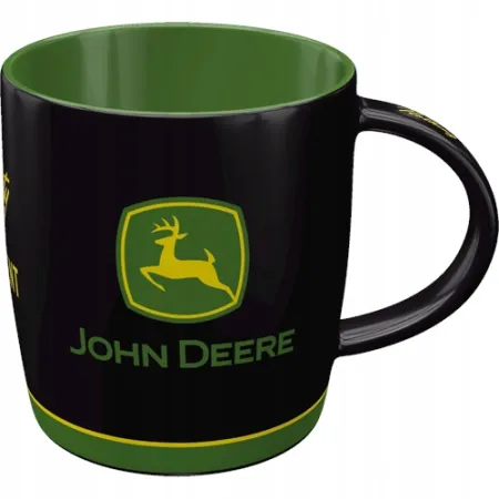 Kubek John Deere Logo Black 43081