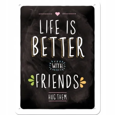Plakat 15 x 20cm Life is better wi 26200