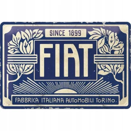 Plakat 20x30 Fiat Since 1899 Logo 22321
