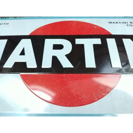 Plakat 25x50cm Martini Logo White 27030