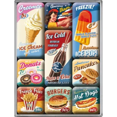 Magnesy (9szt) American Diner 83069