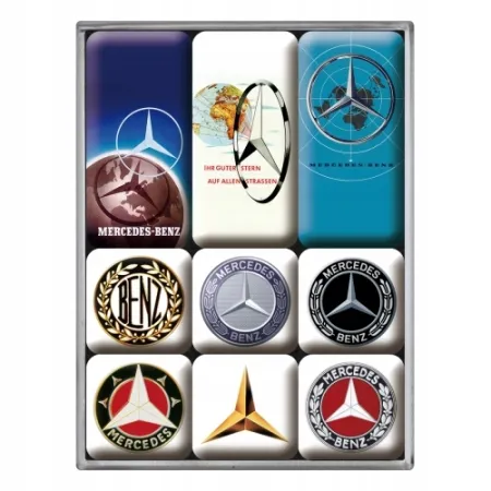 Magnesy (9szt) Mercedes-Benz - Log 83103