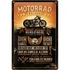 Plakat metalowy 20x30 cm Motorrad Gesetze Prawo Motocyklowe 22447
