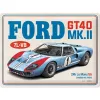Plakat metalowy 30x40 cm 24h Ford GT40 MK.II Le Mans 1966 23384