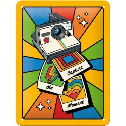 Plakat metalowy 15x20 cm Polaroid Capture The Moment 26317
