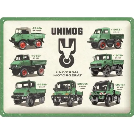 Plakat metalowy 30x40 cm Mercedes-Benz Unimog Models 23382