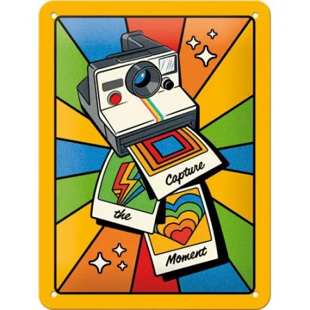 Plakat metalowy 15x20 cm Polaroid Capture The Moment 26317